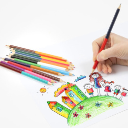 Colouring Pencils Duo 12-set in the group Kids / Kids' Pens / Coloring Pencils for Kids at Pen Store (129331)