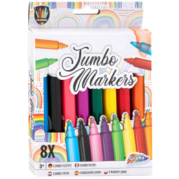 Jumbo Markers 8-set in the group Kids / Kids' Pens / Felt Tip Pens for Kids at Pen Store (129335)