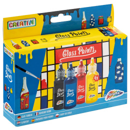Glass Paints 4-set in the group Hobby & Creativity / Create / Glass & Porcelain Paint at Pen Store (129347)