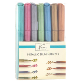 Metallic Brushpens 7-set in the group Pens / Artist Pens / Brush Pens at Pen Store (129363)