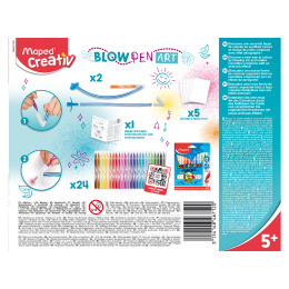 Blow Pen Art Kit in the group Kids / Kids' Pens / Felt Tip Pens for Kids at Pen Store (129634)