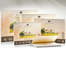 Watercolor Pad Toscana 100% Cotton 300g Rough 18x26cm 20 Sheets in the group Paper & Pads / Artist Pads & Paper / Watercolor Pads at Pen Store (129672)
