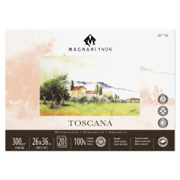 Watercolor Pad Toscana 100% Cotton 300g 26x36cm 20 Sheets in the group Paper & Pads / Artist Pads & Paper / Watercolor Pads at Pen Store (129831)