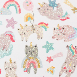 Stickers Unicorn Cats 1 sheet in the group Kids / Fun and learning / Stickers at Pen Store (129987)