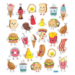 Stickers Snacktime 1 sheet in the group Kids / Fun and learning / Stickers at Pen Store (129991)