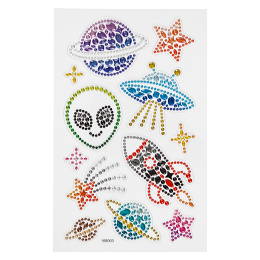 Diamond Stickers Space 1 sheet in the group Kids / Fun and learning / Stickers at Pen Store (130008)