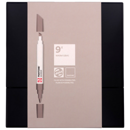 Marker Set of 9 Warm Gray in the group Pens / Artist Pens / Brush Pens at Pen Store (130491)