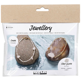 Mini DIY-kit Jewellery Clear Quartz in the group Kids / Fun and learning / Jewelry and pearls  for children / DIY kit at Pen Store (130692)