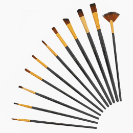 Brushes 12-set in tube in the group Art Supplies / Brushes / Brush Sets at Pen Store (130727)