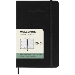 Calendar 18M WeekNote Hard Cover Pocket Black in the group Paper & Pads / Planners / 18-Month Planners at Pen Store (130882)