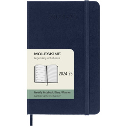 Calendar 18M WeekNote Hard Cover Pocket Sapphire Blue in the group Paper & Pads / Planners / 18-Month Planners at Pen Store (130889)