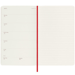 Calendar 18M WeekNote Soft Cover Pocket Red in the group Paper & Pads / Planners / 18-Month Planners at Pen Store (130893)