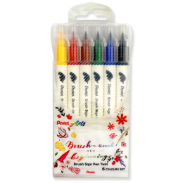 Brush Sign Pen Twin Pack of 6 in the group Pens / Artist Pens / Brush Pens at Pen Store (130901)