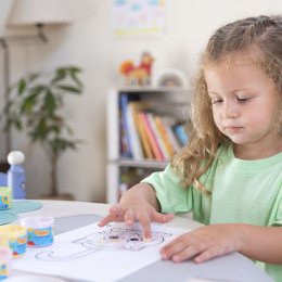 Finger Paint 6x35 ml Pastel colours (2 years+) in the group Kids / Kids' Paint & Crafts / Finger Paint at Pen Store (131126)