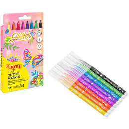 Glitter pens Pack of 8 (3 years+) in the group Kids / Kids' Pens / Felt Tip Pens for Kids at Pen Store (131139)