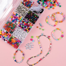 Beads in storage box 1900-pack in the group Kids / Fun and learning / Jewelry making for children at Pen Store (131300)