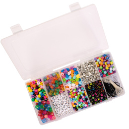 Beads in storage box 1900-pack in the group Kids / Fun and learning / Jewelry making for children at Pen Store (131300)