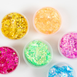 Glitter Clay 6x20 ml Colour mix in the group Kids / Kids' Paint & Crafts / Modelling Clay for Kids at Pen Store (131404)