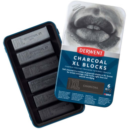 Charcoal XL Blocks Tin Set of 6 in the group Art Supplies / Crayons & Graphite / Graphite & Pencils at Pen Store (131410)