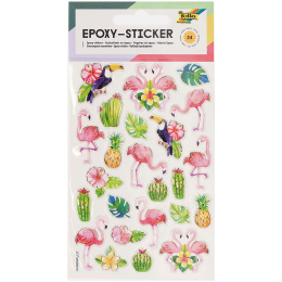 Epoxy stickers Tropical 1 Sheet in the group Kids / Fun and learning / Stickers at Pen Store (131544)