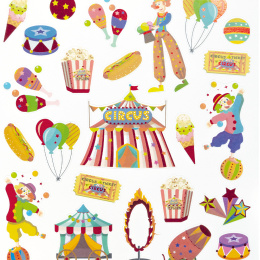 Stickers Circus 2 Sheets in the group Kids / Fun and learning / Stickers at Pen Store (131545)