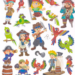 Stickers Pirates 2 Sheets in the group Kids / Fun and learning / Stickers at Pen Store (131546)