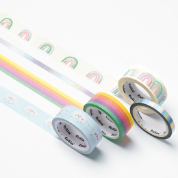 Washi-Tape Rainbow & Clouds 4-pack in the group Hobby & Creativity / Hobby Accessories / Washi Tape at Pen Store (131590)