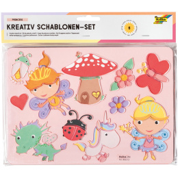 Stencils for children Princess 6-pack in the group Kids / Kids' Pens / 5 Years+ at Pen Store (131626)