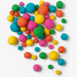 Felt Balls Holi Festival 25-pack in the group Hobby & Creativity / Create / Crafts & DIY at Pen Store (131669)