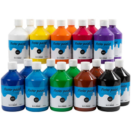 Poster Paint Matte 20x500ml in the group Kids / Kids' Paint & Crafts / Paint for Kids at Pen Store (131676)