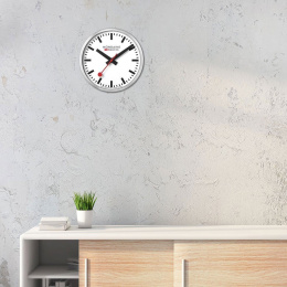 Wall clock Swiss Railways Alu/White 40 cm in the group Hobby & Creativity / Organize / Home Office at Pen Store (131914)