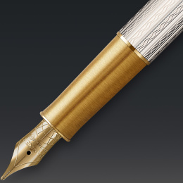 Sonnet Mistral Silver Fountain pen Fine in the group Pens / Fine Writing / Fountain Pens at Pen Store (131976)