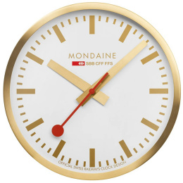 Wall clock Swiss Railways Gold 25 cm in the group Hobby & Creativity / Organize / Home Office at Pen Store (132024)