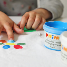 Finger paint for textile Basic-set 6x100g in the group Kids / Kids' Paint & Crafts / Finger Paint at Pen Store (132088)