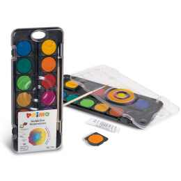 Tempera Watercolour tablets 12-set Ø30 + accessories in the group Kids / Kids' Paint & Crafts / Paint for Kids at Pen Store (132094)