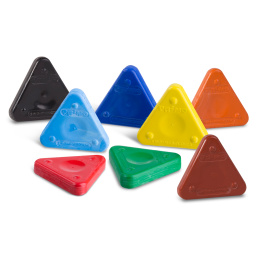 Wax crayons Triangles 8-set + stencils in the group Kids / Kids' Pens / Crayons for Kids at Pen Store (132101)