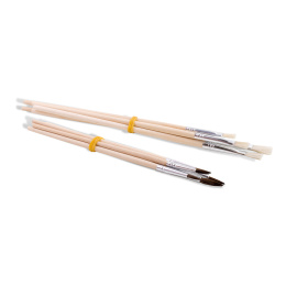 Brushes Round/flat tip 10-set Acrylic/Oil in the group Art Supplies / Brushes / Brush Sets at Pen Store (132188)
