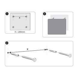 Glass board Nobo 30x30 cm White in the group Hobby & Creativity / Organize / Home Office at Pen Store (132255)