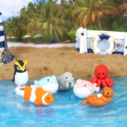 Puzzle Eraser Set Sea Friends in the group Pens / Pen Accessories / Erasers at Pen Store (132478)