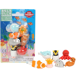 Puzzle Eraser Set Sea Friends in the group Pens / Pen Accessories / Erasers at Pen Store (132478)