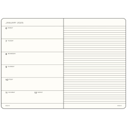 Calendar 18M Weekly Planner & Notebook Soft Cover A5 Forest Green in the group Paper & Pads / Planners / 18-Month Planners at Pen Store (132574)