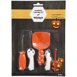 Pumpkin carving kit 5 pcs + templates in the group Hobby & Creativity / Holidays and seasons / Halloween at Pen Store (132630)