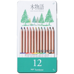 Ki-Monogatari Eco Coloured Pencils Set of 12 in the group Pens / Artist Pens / Colored Pencils at Pen Store (132715)