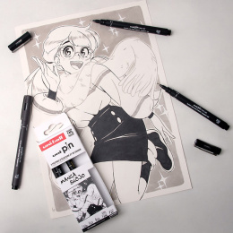 Pin Fineliner 5-set Manga Shojo in the group Pens / Writing / Fineliners at Pen Store (132731)