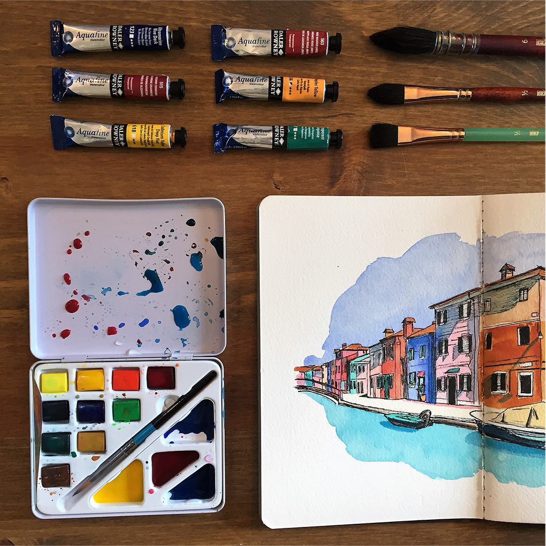 Aquafine Gouache 15 Ml Burnt Sienna – Hochpigmentierte Künstlerfarbe Von Daler-Rowney