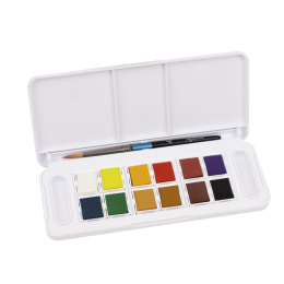 Watercolour Travel set 12  ½ -Half pans  in the group Art Supplies / Artist colours / Watercolor Paint / Watercolor pans at Pen Store (132936)