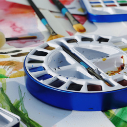 Watercolour Travel set Tin 18  ½ -Half pans  in the group Art Supplies / Artist colours / Watercolor Paint / Watercolor pans at Pen Store (132937)