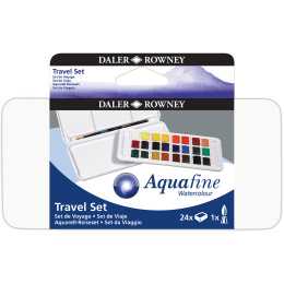 Watercolour Travel set 24  ½ -Half pans  in the group Art Supplies / Artist colours / Watercolor Paint at Pen Store (132939)