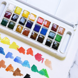 Watercolour Travel set 24  ½ -Half pans  in the group Art Supplies / Artist colours / Watercolor Paint at Pen Store (132939)