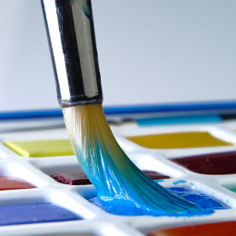 Watercolour Travel set 24  ½ -Half pans  in the group Art Supplies / Artist colours / Watercolor Paint / Watercolor pans at Pen Store (132939)